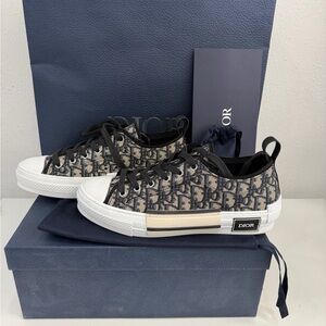 Dior Jacquard Canvas Low-Top Sneakers